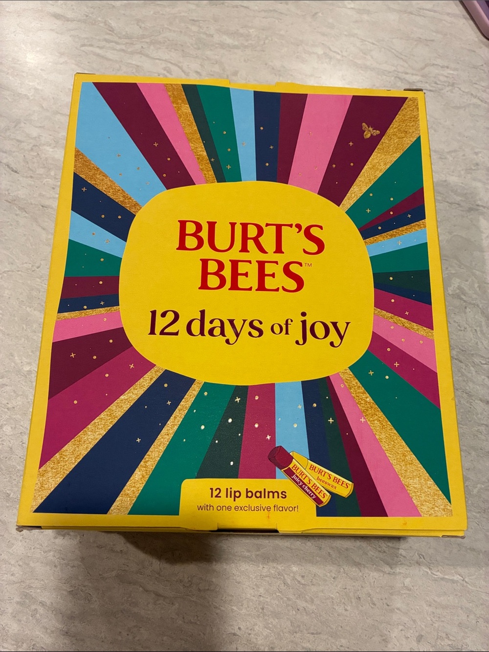 Burt's Bees Festive Multicolor 12 Days of Joy Lip Balm Set